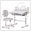 Парта со стулом ErgoKids Grey (+полка+лампа) (BD-24 G) - Image 3
