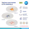 Тарілка дитяча Canpol babies CUTE ANIMALS пластикова, блакитна (4/411_blu2) - Image 3