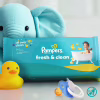 Дитячі вологі серветки Pampers Fresh Clean Baby Wipes 4 х 80 шт (320 шт) (8001841078052) - Image 3