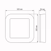 Светильник Videx LED ART IP65 квадратний 30W 5000K Black (VL-BHFS-305B) - Image 2