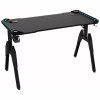 Компьютерный стол GT Racer T-1444 (140x60x73) Black - Image 2