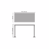 Каркас стола Barsky StandUp User white (FBSTh-02) - Image 6