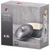Каструля Bergner Excalibur з кришкою Сіра 5.8 л (BG-36102-GY) - Image 6