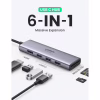 Концентратор Ugreen USB3.1 Type-C to HDMI 4K60Hz/USB 3.0х2/SD/TF/PD 100W 5-in-1 CM511 (60383) - Image 2