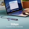 Порт-репликатор Ugreen CM478 USB Type-C HDMI, USB/3.0, Type-C for charging PD/100W (15495) - Image 5