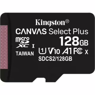 Карта пам'яті Kingston 128GB microSDXC Class 10 Canvas Select Plus 100R A1 (SDCS2/128GBSP)