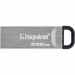 USB флеш накопитель Kingston 256GB DT Kyson Silver/Black USB 3.2 (DTKN/256GB)