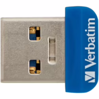 USB флеш накопичувач Verbatim 64GB Store 'n' Stay NANO Blue USB 3.2 (98711)
