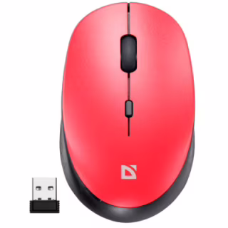 Мишка Defender Auris MB-027 Silent Wireless Red (52026)