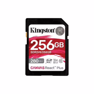 Карта памяти Kingston 256GB SDXC class 10 UHS-II U3 Canvas React Plus (SDR2V6/256GB)