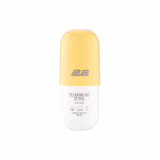 Спрей для очистки 2E PILL 140ml for office equipment +Microfibre 20 cm, white-yellow (2E-SK140YW)