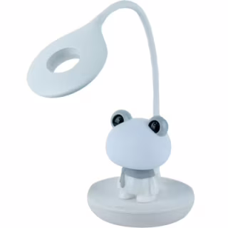 Настільна лампа Kite Froggy LED з акумулятором, біла (K24-492-3-1)