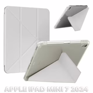 Чехол для планшета BeCover Ultra Slim Origami Transparent Apple iPad Mini 7 2024 Gray (712935)
