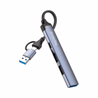 Концентратор ColorWay USB-A/USB-C 4-in-1 USB2.0х2/USB3.0/USB-C2.0 (CW-HUB06)