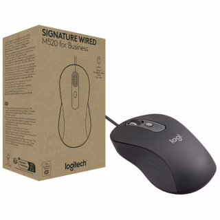 Мышка Logitech Signature M520 for Business USB-C Graphite (910-007511)