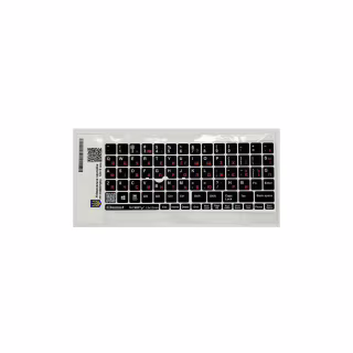 Наклейка на клавиатуру BestKey непрозрачная чорная, 76, оранжевый (BKU13ORA/014)