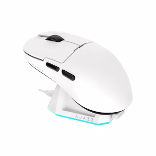 Мишка Ajazz AJ159P MC Wireless/Bluetooth/USB Charging Dock White (AJ159P-MC-W)