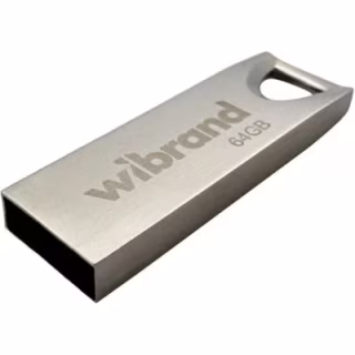 USB флеш накопичувач Wibrand 64GB Taipan Silver USB 2.0 (WI2.0/TA64U2S)