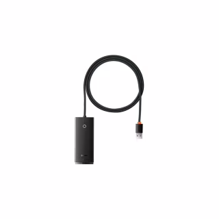 Концентратор Baseus USB 3.0 to 4xUSB 3.0 1.0m black (WKQX030101)