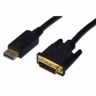 Кабель мультимедийный Display Port M to DVI M 2.0m 24+1pin Assmann (AK-340306-020-S)
