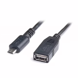 Переходник OTG USB 2.0 AF to Micro 5P 0.1m REAL-EL (EL123500014)