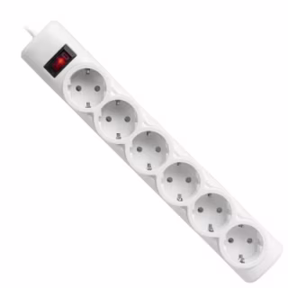 Сетевой фильтр питания Defender 153, 3 m, 6 роз, white (99490)