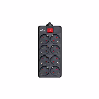 Сетевой фильтр питания REAL-EL REAL-EL RS-8 PROTECT, 1.8m, black (EL122300021)
