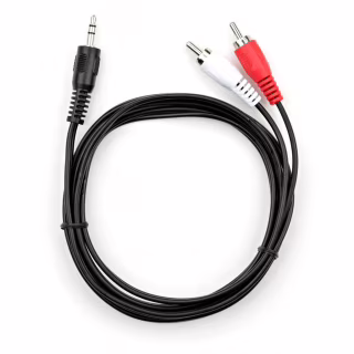 Кабель мультимедійний 3.5mm M to 2xRCA M 1.5m Vinga (VCPDCJ35MRCA21.5BK)