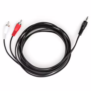 Кабель мультимедийный 3.5mm M to 2xRCA M 3.0m Vinga (VCPDCJ35MRCA23BK)