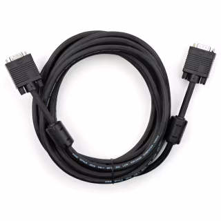 Кабель мультимедійний VGA M to VGA M 5.0m Vinga (VCPDCVGAMM5MBK)