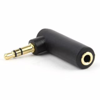 Переходник 3.5мм M / F 3.5 мм угловой Cablexpert (A-3.5M-3.5FL)