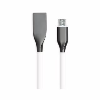 Дата кабель USB 2.0 AM to Micro 5P 1.0m white PowerPlant (CA910700)