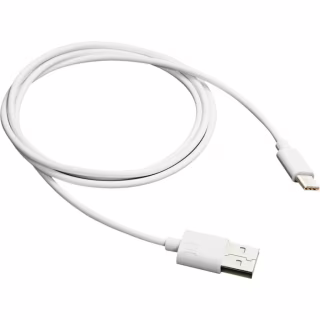 Дата кабель USB 2.0 AM to USB-C 1.0m white Canyon (CNE-USBC1W)