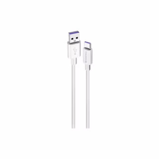 Дата кабель USB 2.0 AM to USB-C 1.0m 5A white ColorWay (CW-CBUC019-WH)
