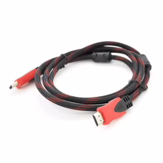 Кабель мультимедийный HDMI M to HDMI M 15.0m V1.4 black/red Merlion (YT-HDMI(M)/(M)NY/RD-15m)