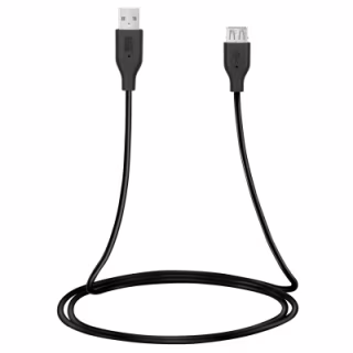 Дата кабель USB 2.0 AM/AF 3.0m black 2E (2E-W-3168M3)
