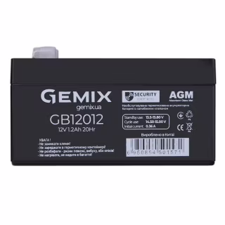 Батарея к ИБП Gemix GB 12В 1.2Ач (GB12012)