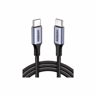 Дата кабель USB-C to USB-C 1.0m US316 100W 5A Alum. (Black) Ugreen (70427)