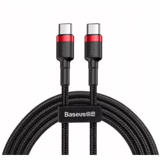 Дата кабель USB-C to USB-C 1.0m USB 3.1 3A red Baseus (CATKLF-G91)