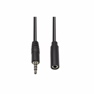 Кабель мультимедійний 3.5mm M to 3.5mm F 1.0m (4pin) PowerPlant (CA912841)