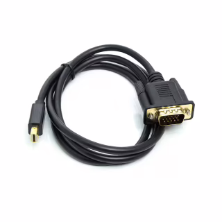 Кабель мультимедийный miniDisplayPort M to VGA M 1.0m black PowerPlant (CA911998)