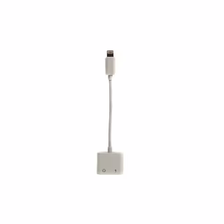 Переходник Lightning 2in1, Audio 3.5mм to Lightning PowerPlant (CA910427)