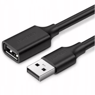 Дата кабель USB 2.0 AM/AF 3.0m US103 Black Ugreen (10317)