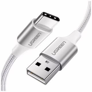 Дата кабель USB 2.0 AM to USB-C 1.5m 3.0A 18W US288 White Ugreen (60132)