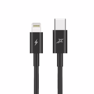 Дата кабель USB-C to Lightning 1.0m 20W CL-07B Black Grand-X (CL-07B)