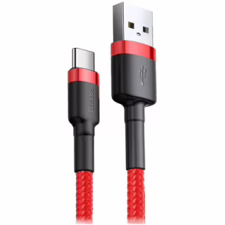 Дата кабель USB 2.0 AM to USB-C 2.0m 2A Red Baseus (CATKLF-C09)