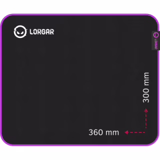 Коврик для мышки Lorgar Main 313 Black/Purple (LRG-GMP313)
