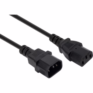 Кабель питания C13 to C14 3.0m 1mm2 Vinga (VCPP1C13143BK)