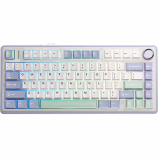 Клавіатура Aula F75 Gasket Greywood V3 switch Hot-Swap PBT Wireless/Bluetooth/USB White (6948391208640)