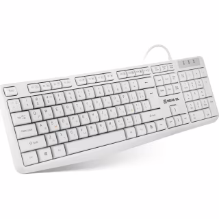 Клавиатура REAL-EL RK-513 USB White (EL123100047)